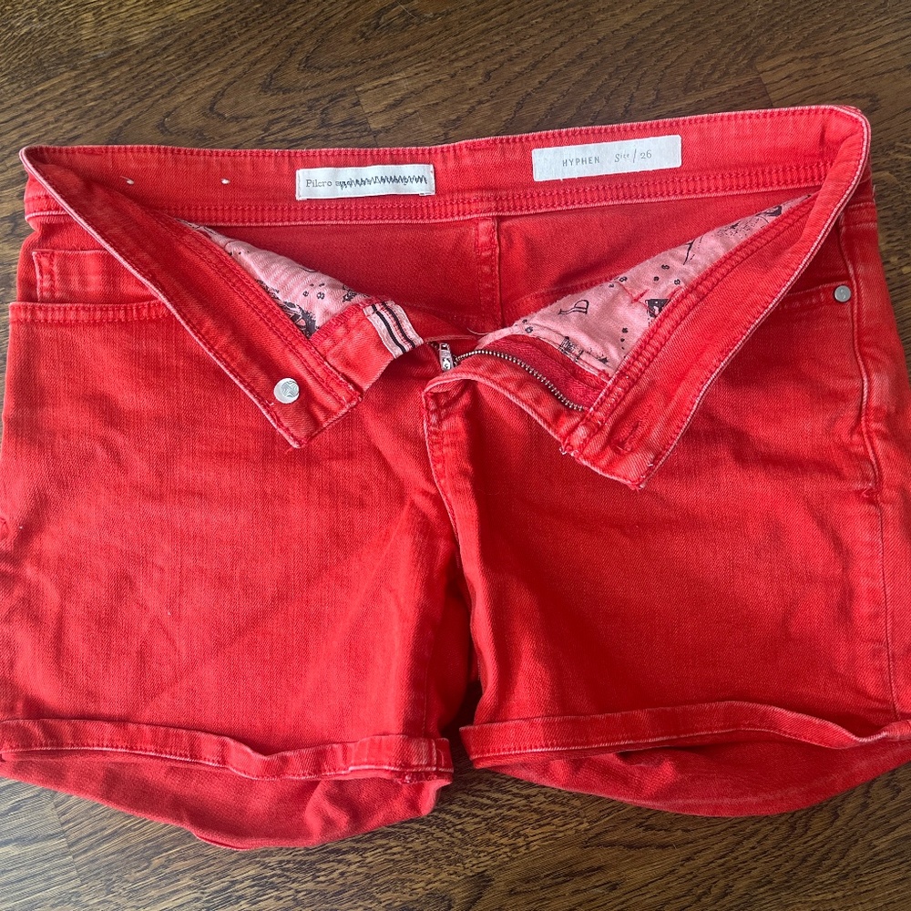 Anthropologie Pilcro red short